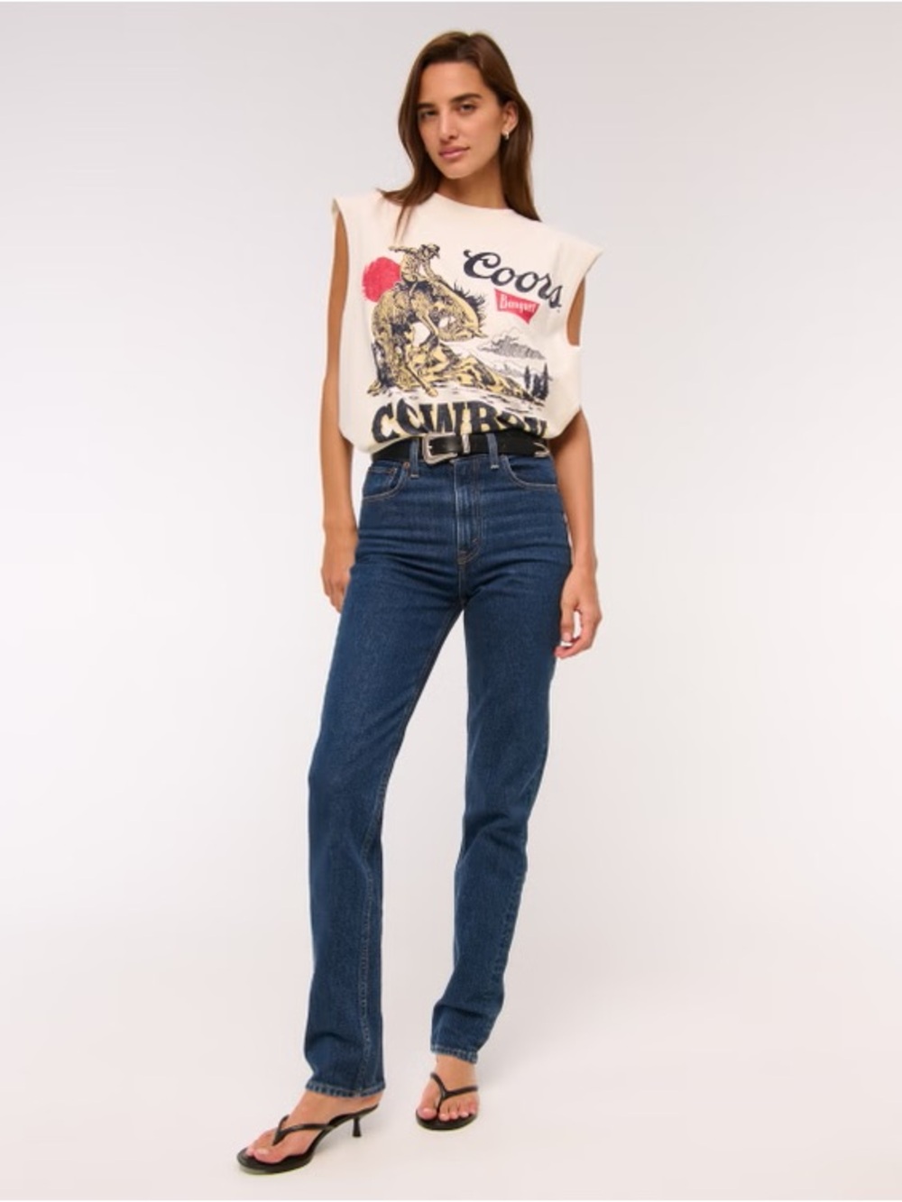 Abercrombie & Fitch Dark Blue Straight Leg Jeans